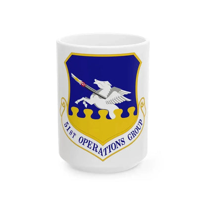 51st Operations Group (U.S. Air Force) White Coffee Mug 15oz - Go Mug Yourself