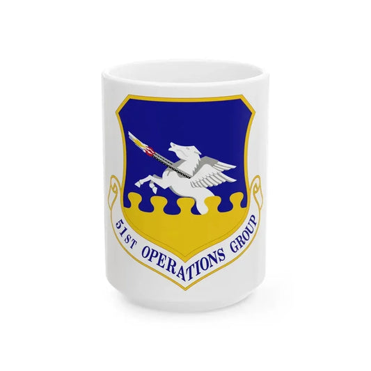 51st Operations Group (U.S. Air Force) White Coffee Mug 15oz - Go Mug Yourself