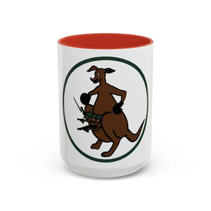 52 Airlift Squadron AMC (U.S. Air Force) Accent Coffee Mug 15oz Red - Go Mug Yourself