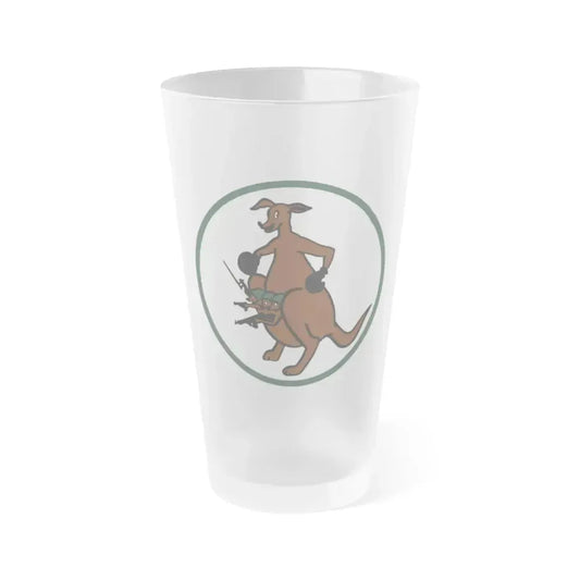 52 Airlift Squadron AMC (U.S. Air Force) Frosted Pint Glass 16oz 16oz Frosted - Go Mug Yourself