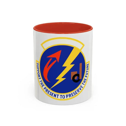 52 Logistics Readiness Sq USAFE (U.S. Air Force) Accent Coffee Mug 11oz Red - Go Mug Yourself