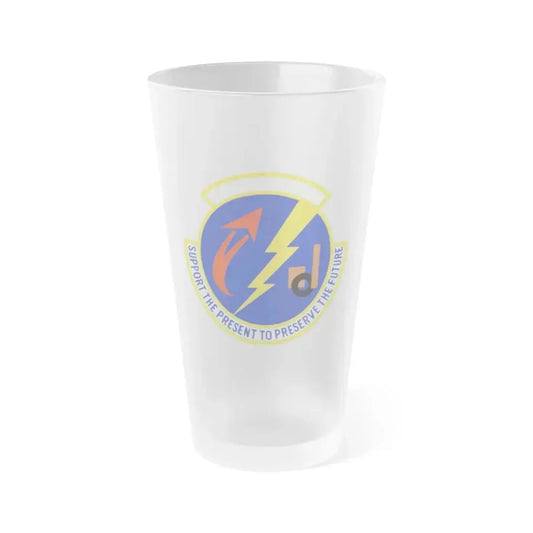 52 Logistics Readiness Sq USAFE (U.S. Air Force) Frosted Pint Glass 16oz 16oz Frosted - Go Mug Yourself