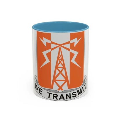 52 Signal Battalion (U.S. Army) Accent Coffee Mug 11oz Light Blue - Go Mug Yourself