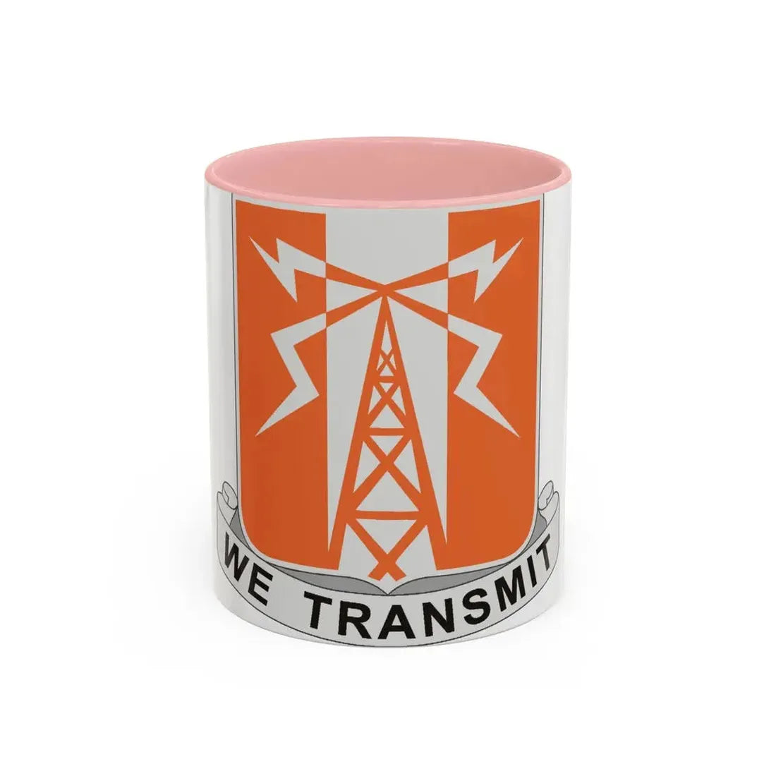 52 Signal Battalion (U.S. Army) Accent Coffee Mug 11oz Pink - Go Mug Yourself