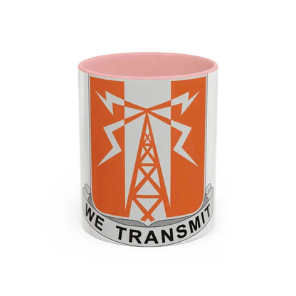 52 Signal Battalion (U.S. Army) Accent Coffee Mug 11oz Pink - Go Mug Yourself