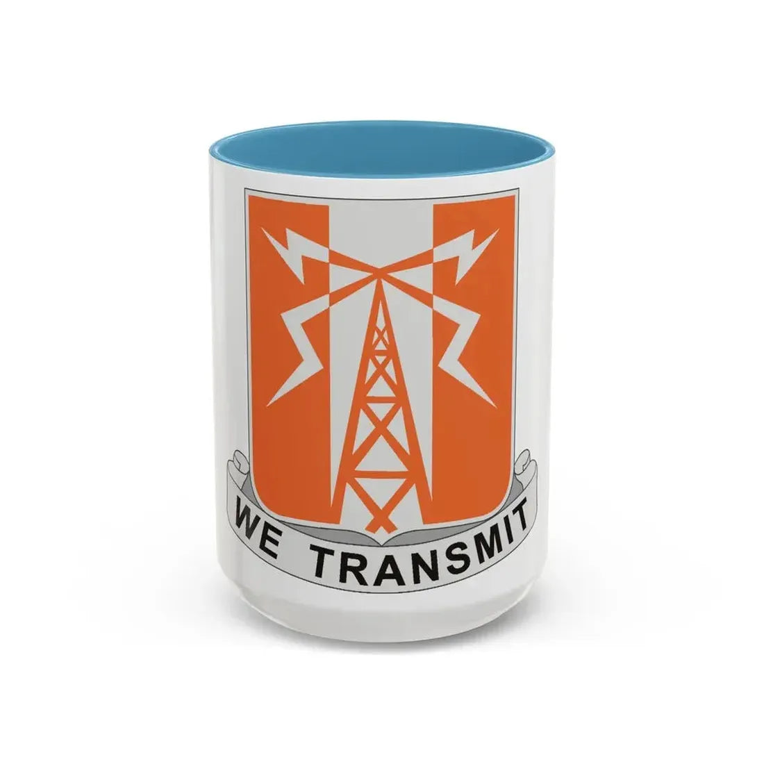 52 Signal Battalion (U.S. Army) Accent Coffee Mug 15oz Light Blue - Go Mug Yourself