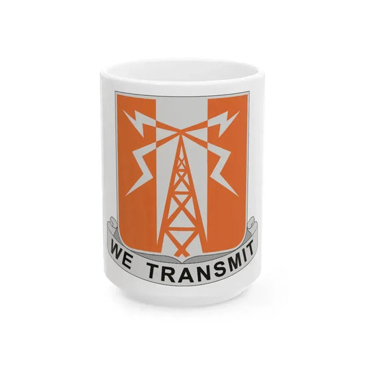 52 Signal Battalion (U.S. Army) White Coffee Mug 15oz - Go Mug Yourself