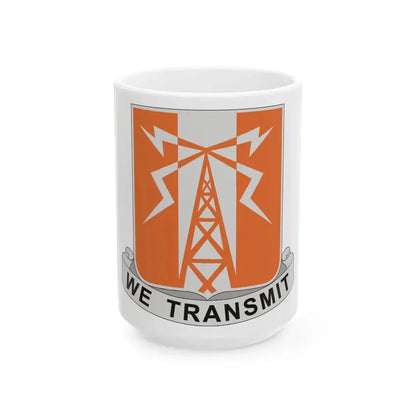 52 Signal Battalion (U.S. Army) White Coffee Mug 15oz - Go Mug Yourself