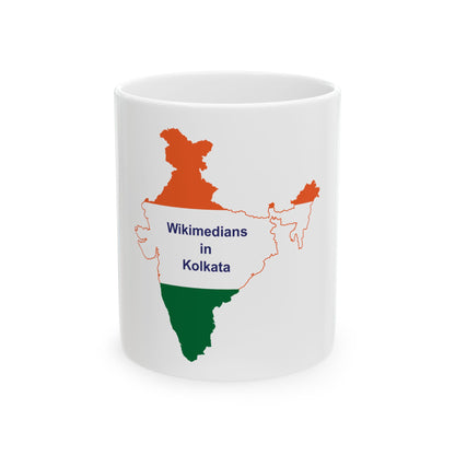 Wikimedians in Kolkata (India) White Coffee Mug