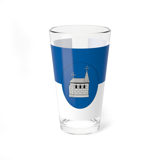 Flag of Budakeszi (Hungary) Pint Glass 16oz