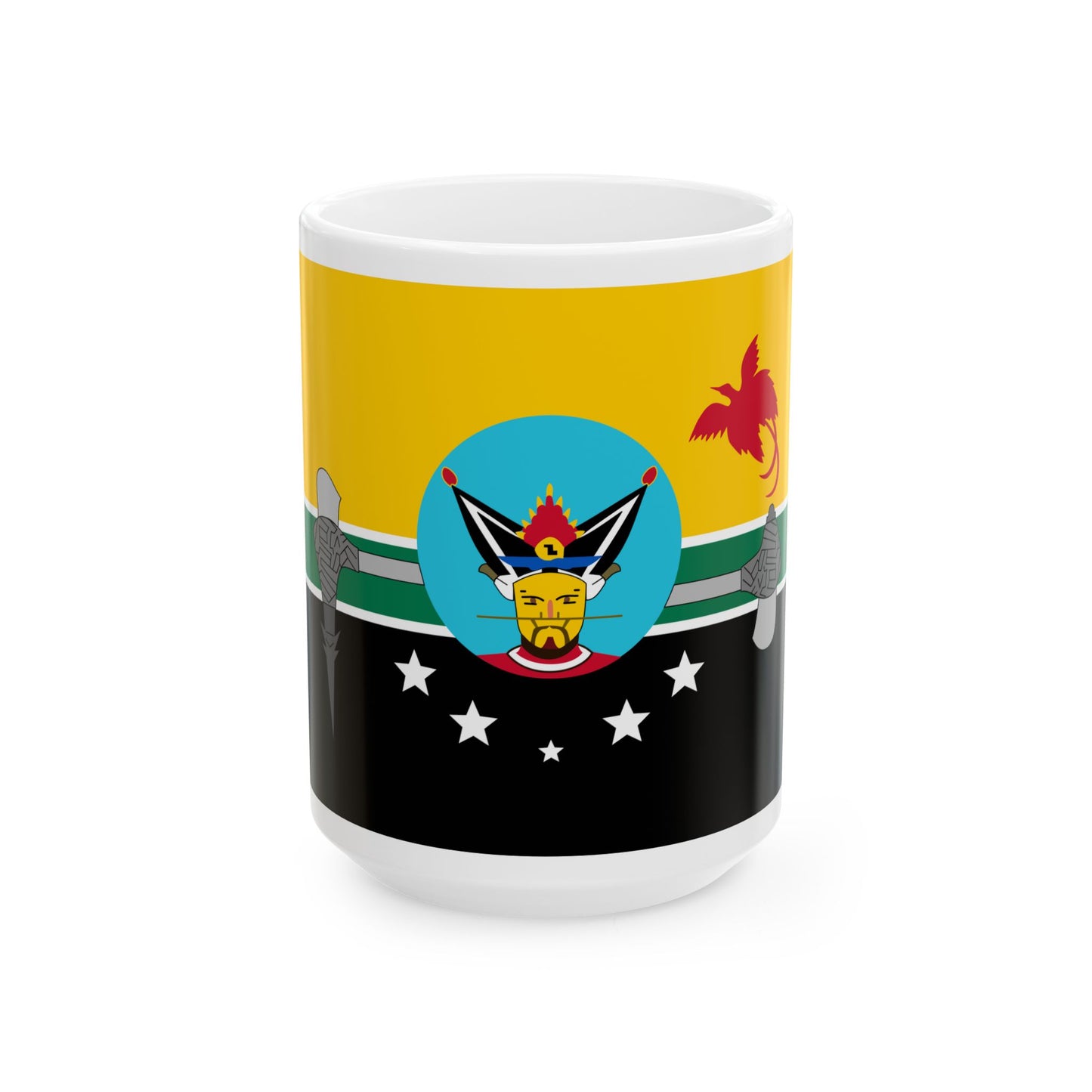 Flag of Hela Papa New Guinea - White Coffee Mug