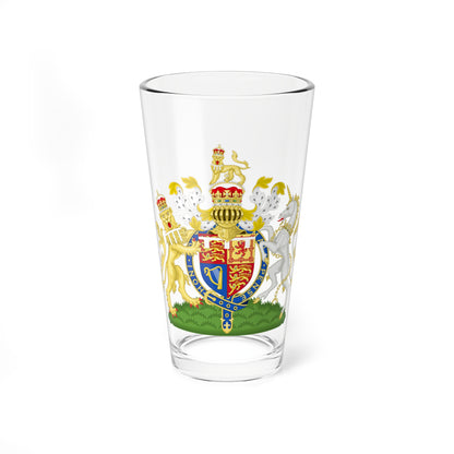 Coat of arms of William Duke of Cornwall (United Kingdom) (Coat of Arms) Pint Glass 16oz