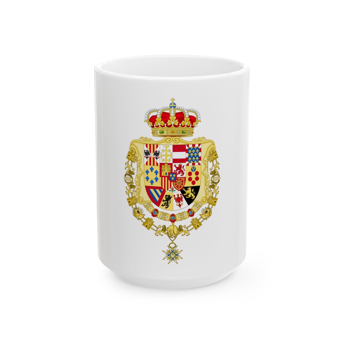 Greater Royal Coat of Arms of Spain (1931) - White Coffee Mug