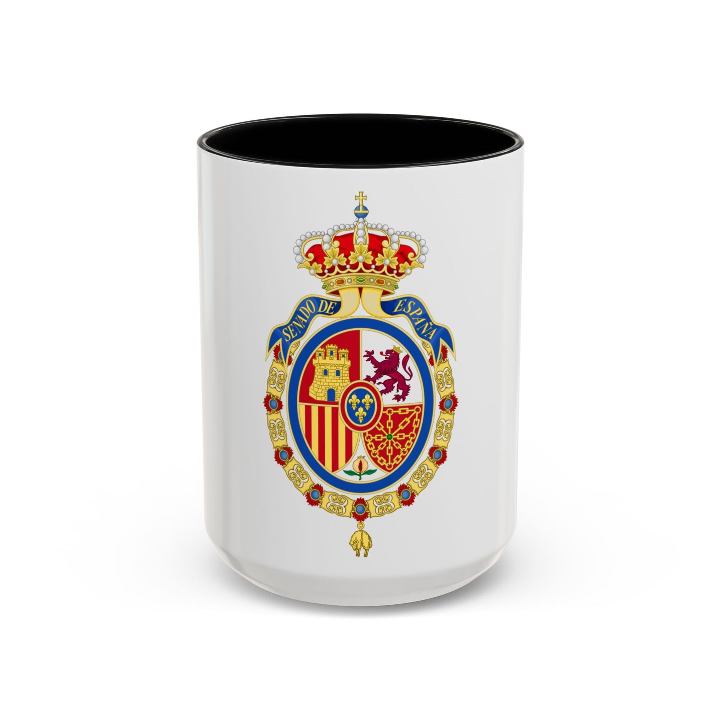 Coat of Arms of the Senate of Spain - Accent Coffee Mug