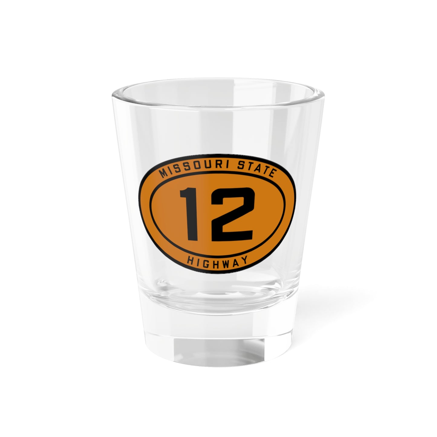 MO-12 1920 (Missouri) (Road Sign) Shot Glass 1.5oz