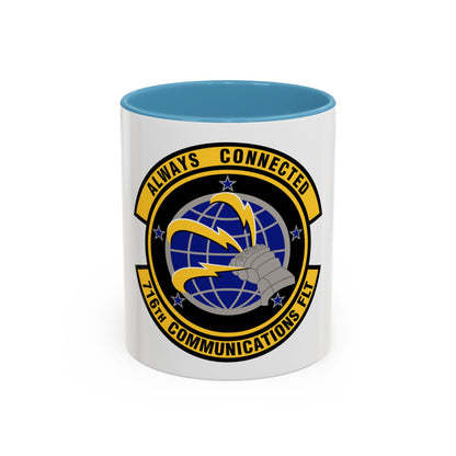 716th Communications Flight (U.S. Air Force) Accent Coffee Mug