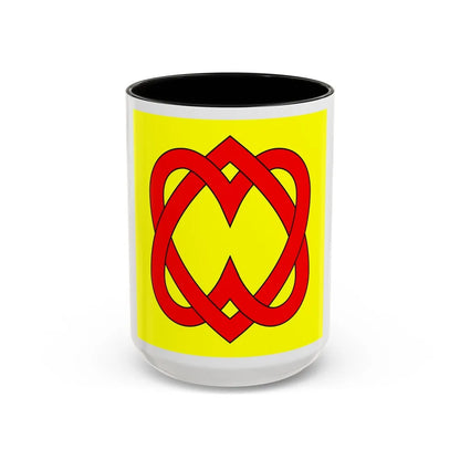 Flag of Blonay Switzerland - Accent Coffee Mug-15oz-Black-Go Mug Yourself