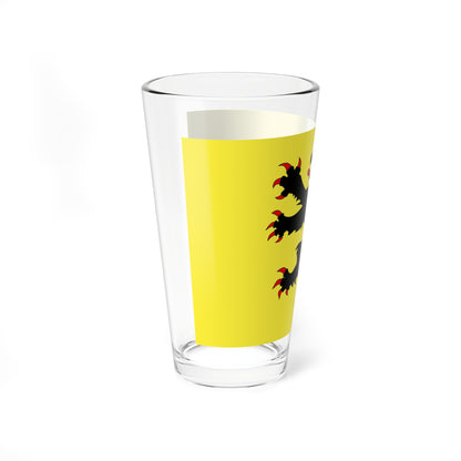 Drapeau fr departement Nord (France) Pint Glass 16oz