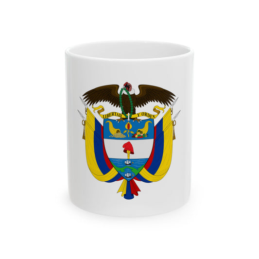 Coat of arms of Colombia - White Coffee Mug
