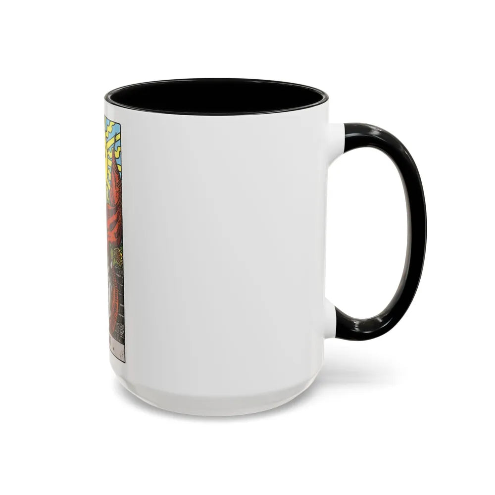 The Sun (Tarot Card) Accent Coffee Mug-Go Mug Yourself