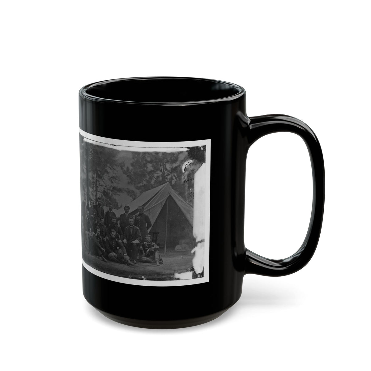 Harrison's Landing, Va. Members Of The Class Of 1860, U.S. Military Academy (U.S. Civil War) Black Coffee Mug