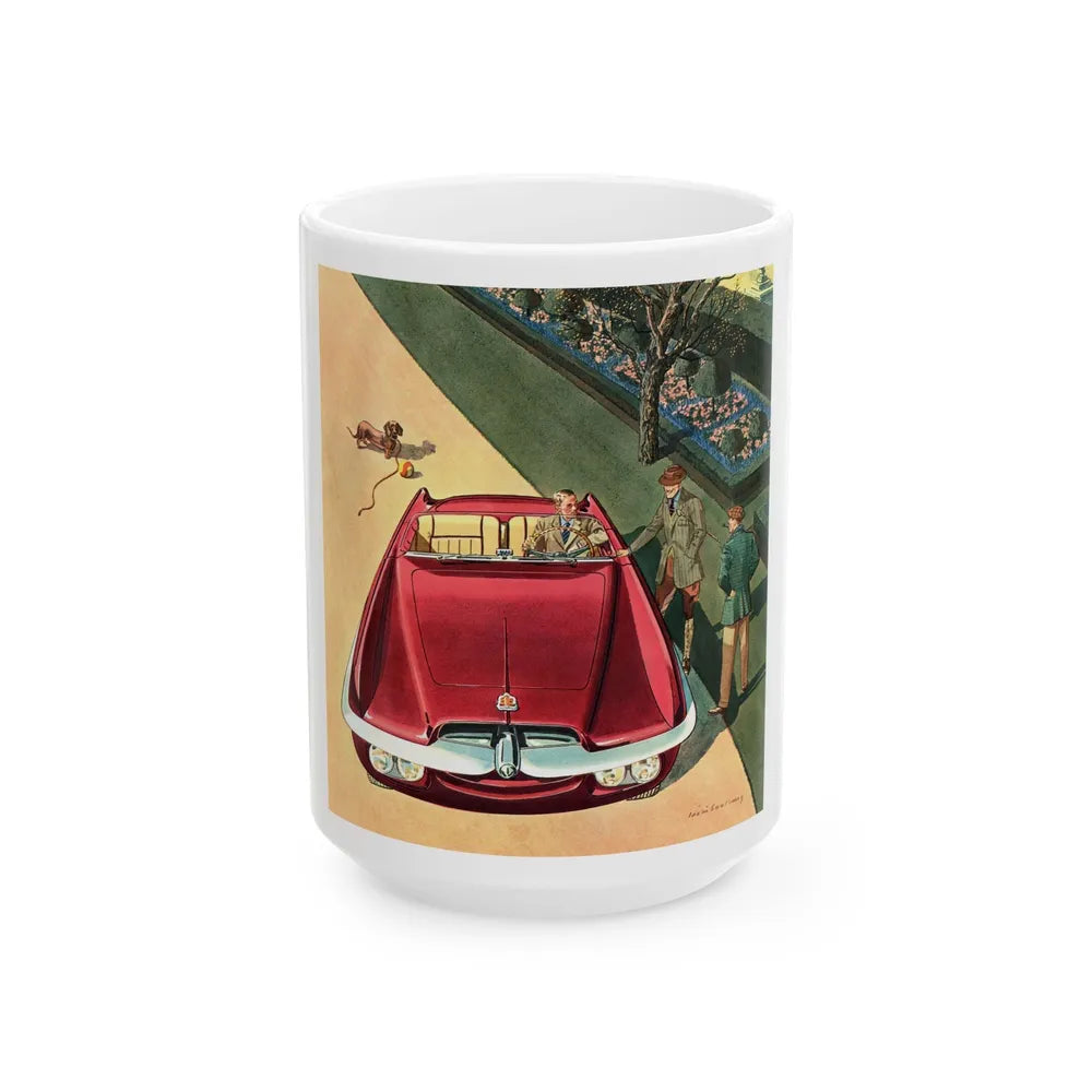 Dodge Firearrow, Esquire magazine, August 1954 - White Coffee Mug-15oz-Go Mug Yourself