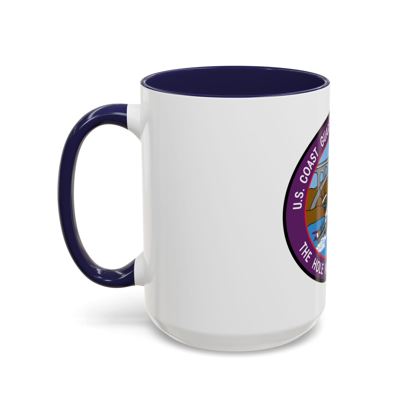 USCG Station Depoe Bay (U.S. Coast Guard) Accent Coffee Mug