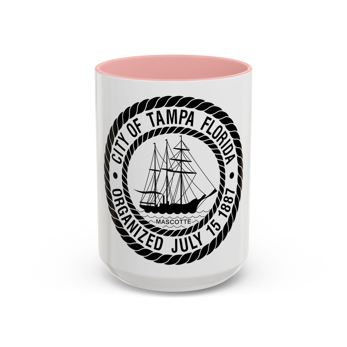 Seal of Tampa Florida - Accent Coffee Mug