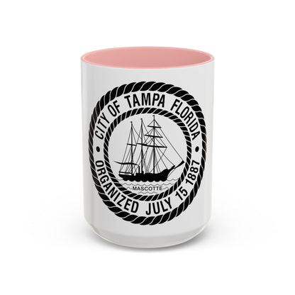 Seal of Tampa Florida - Accent Coffee Mug
