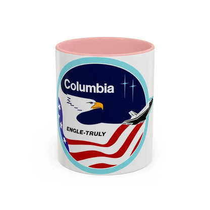 STS 2 (NASA) Accent Coffee Mug-11oz-Pink-Go Mug Yourself