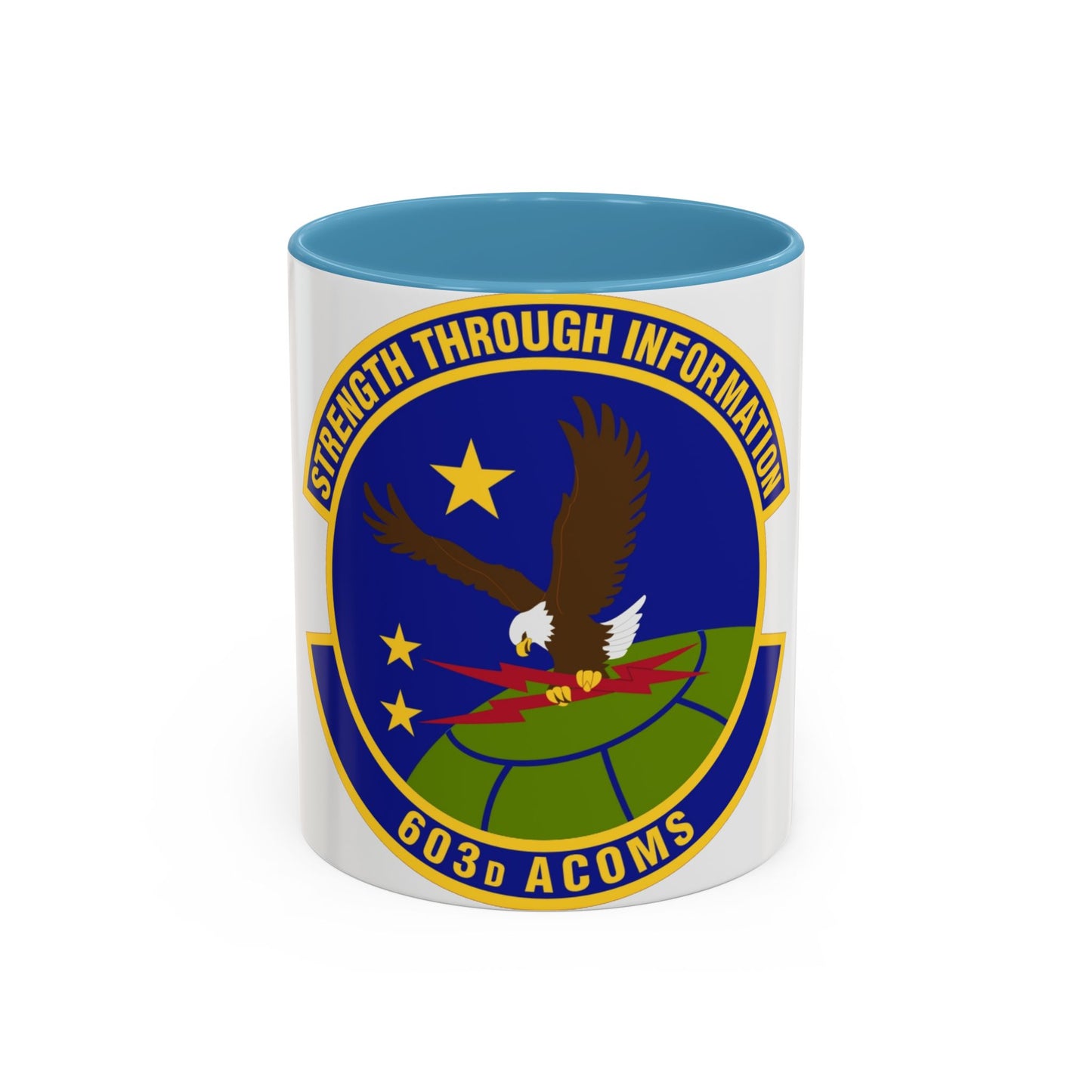 603d Air Communications Squadron (U.S. Air Force) Accent Coffee Mug