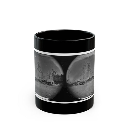 Brandy Station, Virginia. Carpenter, Wheelwright And Harness Shops. Headquarters, Army Of The Potomac (U.S. Civil War) Black Coffee Mug