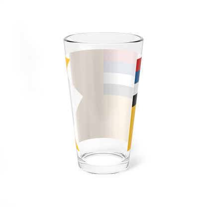Flag of commander of the Navy of Manchukuo (China) Pint Glass 16oz