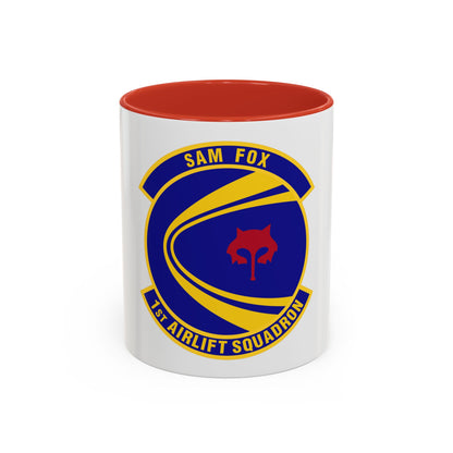 1st Airlift Squadron (U.S. Air Force) Accent Coffee Mug