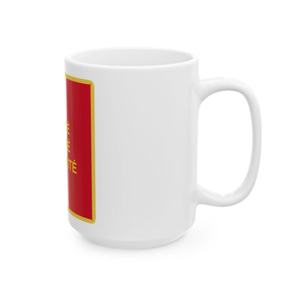 Standard of the French Community (Congo) White Coffee Mug