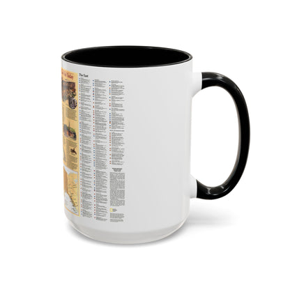 North America - Indian America - What You Can Visit Today (1991) (Map) Accent Coffee Mug