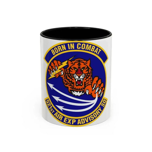 521st Air Expeditionary Advisory Squadron (U.S. Air Force) Accent Coffee Mug 11oz Black - Go Mug Yourself