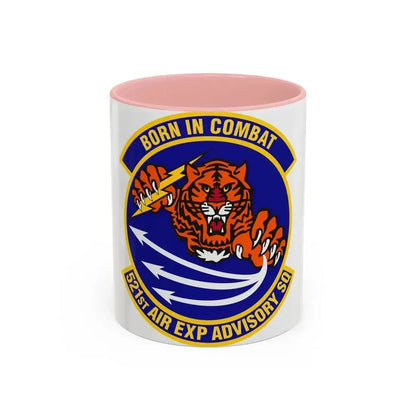 521st Air Expeditionary Advisory Squadron (U.S. Air Force) Accent Coffee Mug 11oz Pink - Go Mug Yourself
