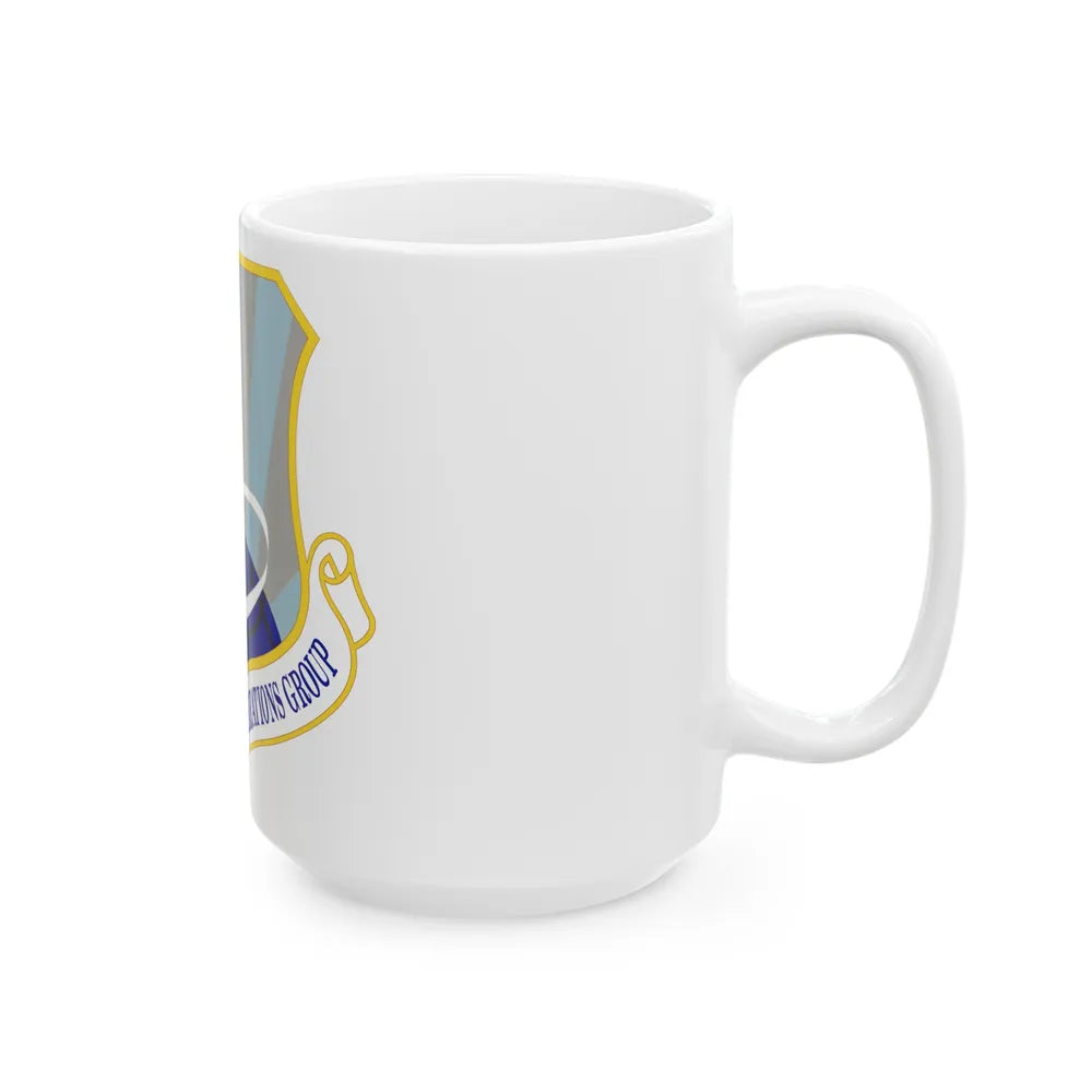 521st Air Mobility Operations Group (U.S. Air Force) White Coffee Mug-Go Mug Yourself