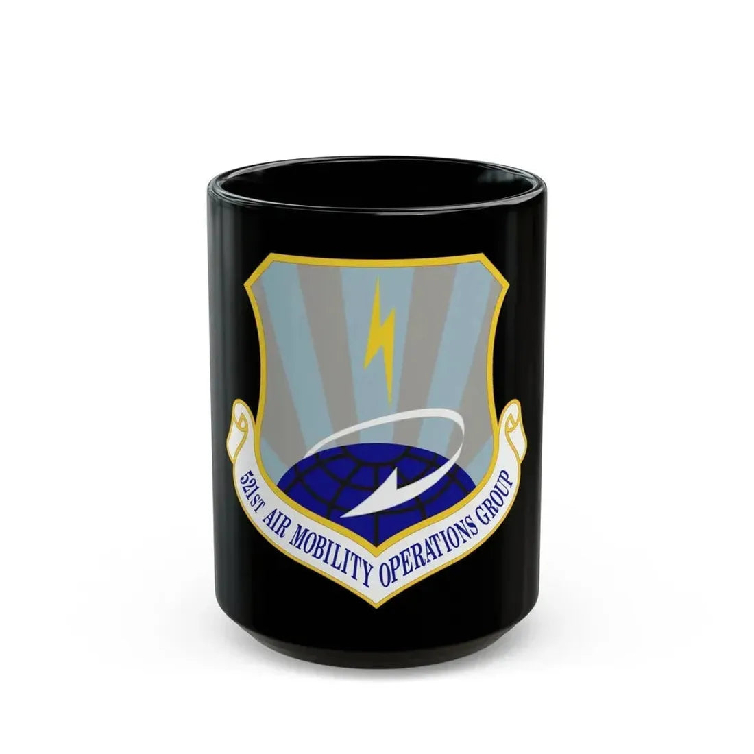 521st Air Mobility Operations Group (U.S. Air Force) Black Coffee Mug 15oz - Go Mug Yourself