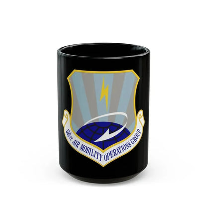 521st Air Mobility Operations Group (U.S. Air Force) Black Coffee Mug 15oz - Go Mug Yourself