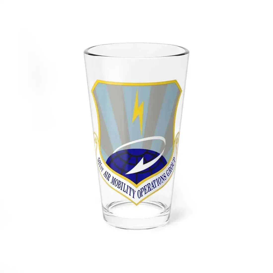 521st Air Mobility Operations Group (U.S. Air Force) Pint Glass 16oz 16oz - Go Mug Yourself