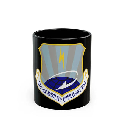 521st Air Mobility Operations Wing (U.S. Air Force) Black Coffee Mug 11oz - Go Mug Yourself
