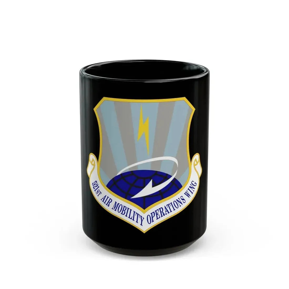 521st Air Mobility Operations Wing (U.S. Air Force) Black Coffee Mug 15oz - Go Mug Yourself
