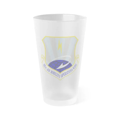 521st Air Mobility Operations Wing (U.S. Air Force) Frosted Pint Glass 16oz Default Title - Go Mug Yourself