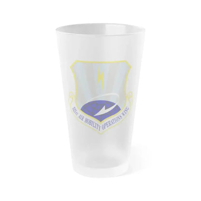 521st Air Mobility Operations Wing (U.S. Air Force) Frosted Pint Glass 16oz Default Title - Go Mug Yourself