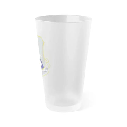 521st Air Mobility Operations Wing (U.S. Air Force) Frosted Pint Glass 16oz - Go Mug Yourself