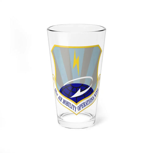 521st Air Mobility Operations Wing (U.S. Air Force) Pint Glass 16oz 16oz - Go Mug Yourself