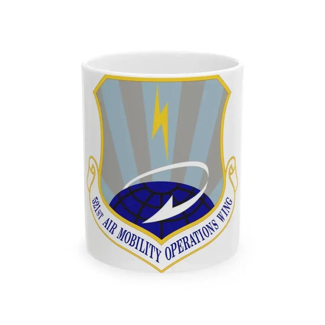521st Air Mobility Operations Wing (U.S. Air Force) White Coffee Mug 11oz - Go Mug Yourself