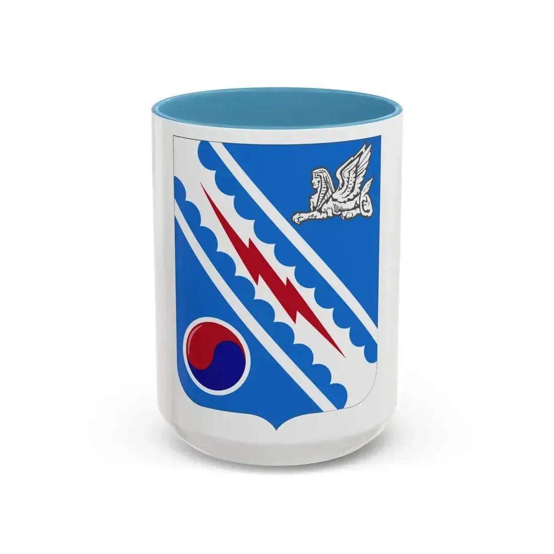 522 Military Intelligence Battalion 2 (U.S. Army) Accent Coffee Mug 15oz Light Blue - Go Mug Yourself